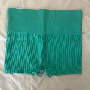 Colsie Women's Aqua Ribbed Bike Shorts